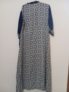 Blue A-line Kurti