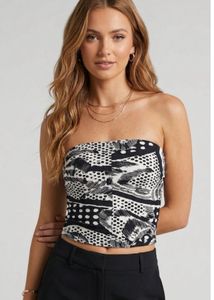 Beautiful Black &amp; White Tube Top