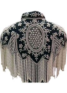 Embellished Cape Style Blouse