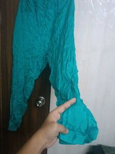 Elegant Teal Embroidered Kurta Set