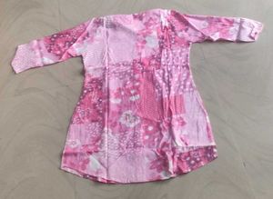 Pink Floral Pajama Set