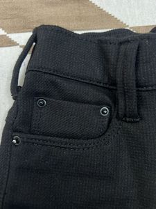 Versatile Black Kids' Slim-Fit Pants