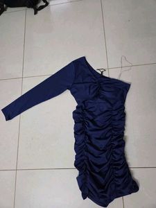Elegant One-Shoulder Ruched Bodycon Dress