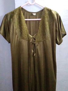 Vintage Olive Green Nightgown