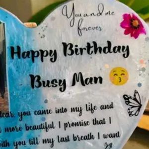 Heart-Shaped Birthday Photo Frame
