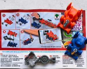 Set of 3 Mini Race edition kinderjoy Toys