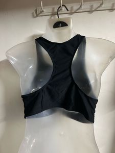 Black Sports Bra Bikini Top