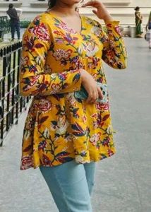 Floral Print Kurta