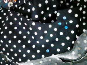 Polka Dot Coat Black And White