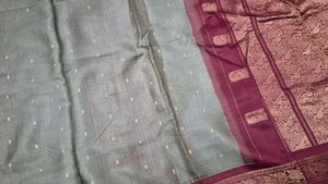 Elegant Silk Saree with Traditional Border