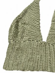Crochet Halter Neck Crop Top