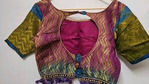 Beautiful Blue &amp; Gold Ethnic Skirt