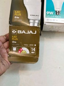 5 Bajaj &amp; Polycab LED white Bulbs