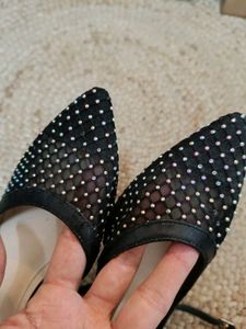 Elegant Black Ankle Strap Heels