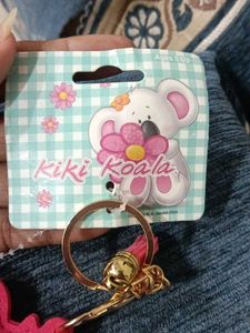 Cute Rhinestone Koala Keychain