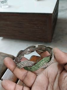 Tri-Color Rhinestone Bracelet