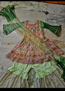 elegant pakistani Sharara suit