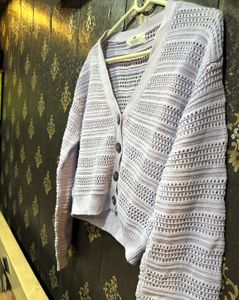 Lavender Knit Button-Down Cardigan🦋🌸