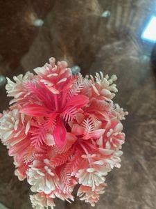 Artificial Pink &amp; White Floral Arrangement