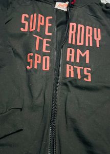 Superdry Black Zip-Up Hoodie