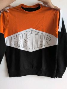 MAX Orange & Black Graphic Sweatshirt