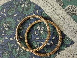 Elegant Emerald Bangles (Set of 2)