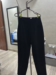 Zara Black High-Waisted Trousers