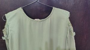 Simple and Sober Mint Green full Gher Anarkali