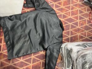 Stylish Black Faux Leather Jacket