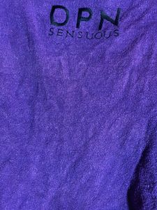 Vibrant Purple Graphic Top