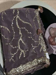 Elegant Sequined Saree