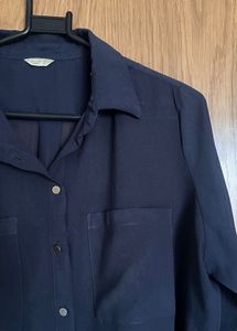 Navy Blue Long Sleeve Shirt