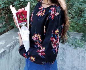 Floral Print Long Sleeve Top