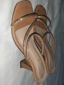 Sparkly Strappy Heeled Sandals