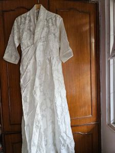 New snowhite wrap- style maxi dress