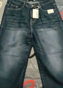 Classic Dark Wash Denim Jeans