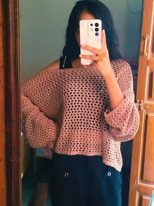 Crocheted Net Top