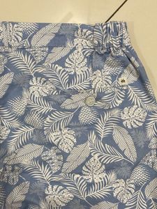 Men's Blue Tropical Print Shorts