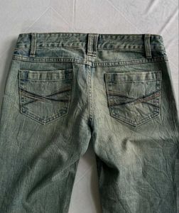 low rise bootcut jeans