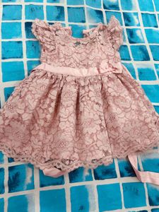 Beautiful Pink Lace Baby Dress