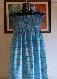 Boho Smocked Maxi Dress