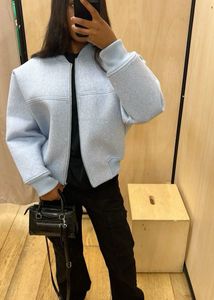 Blue Bomber Jacket- women (can be worn by size