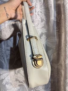 Cream Hobo Shoulder Bag