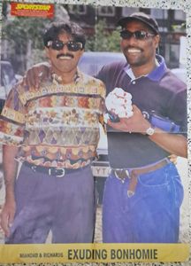 1990s Vintage Cricket Magazine poster