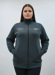 Stylish Gray Zip-Up Jacket