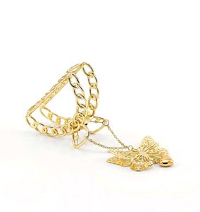 Gold Butterfly Claw Clip