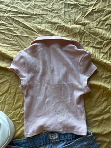 Pink Polo Top