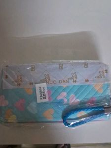 Cute Heart Print Pouch