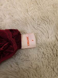 Burgundy Lace Halter Bralette