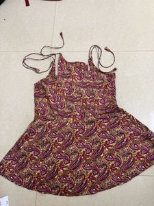 elegant peplum tie up sleeves kurti